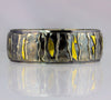Fused Texture Bangle with 22K Accents
