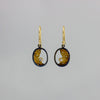 Broken Ice White Sapphire Oval Dangles