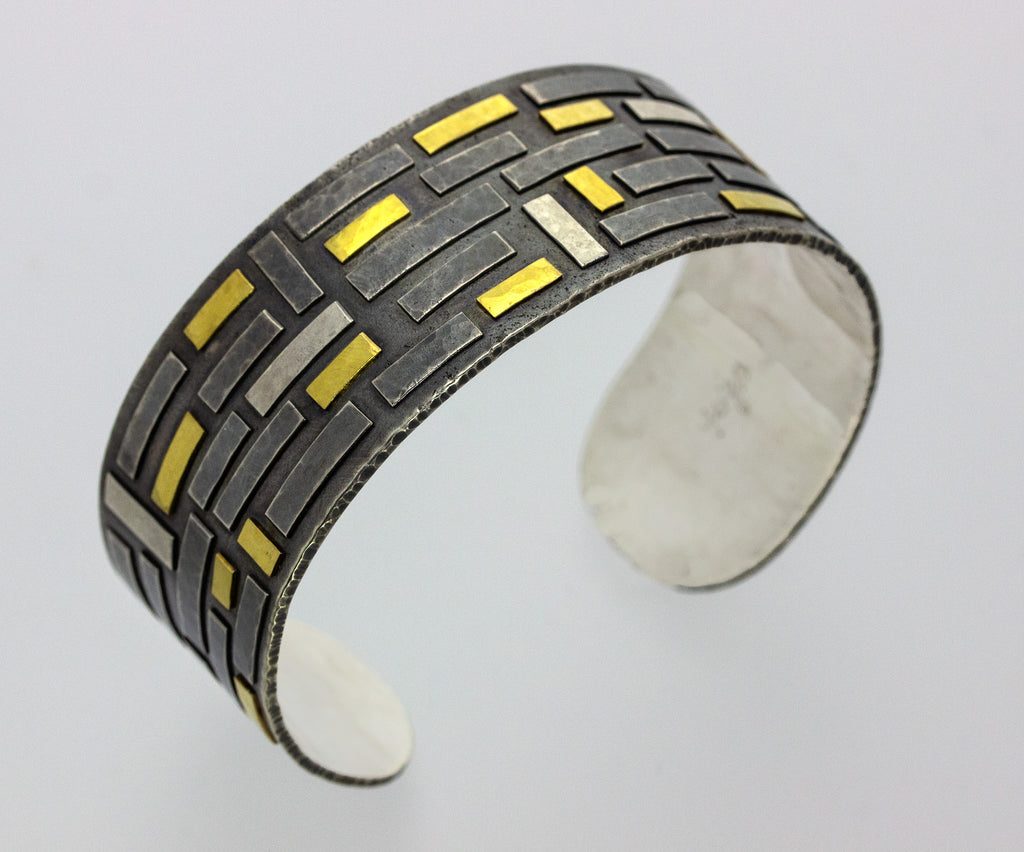 22K and Argentium Silver Cuff