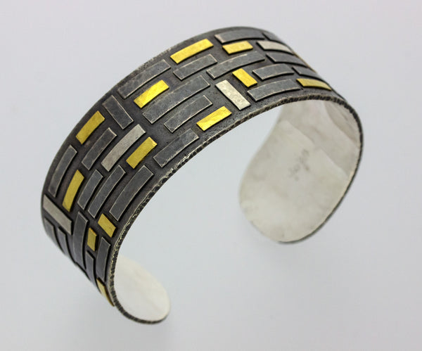 22K and Argentium Silver Cuff