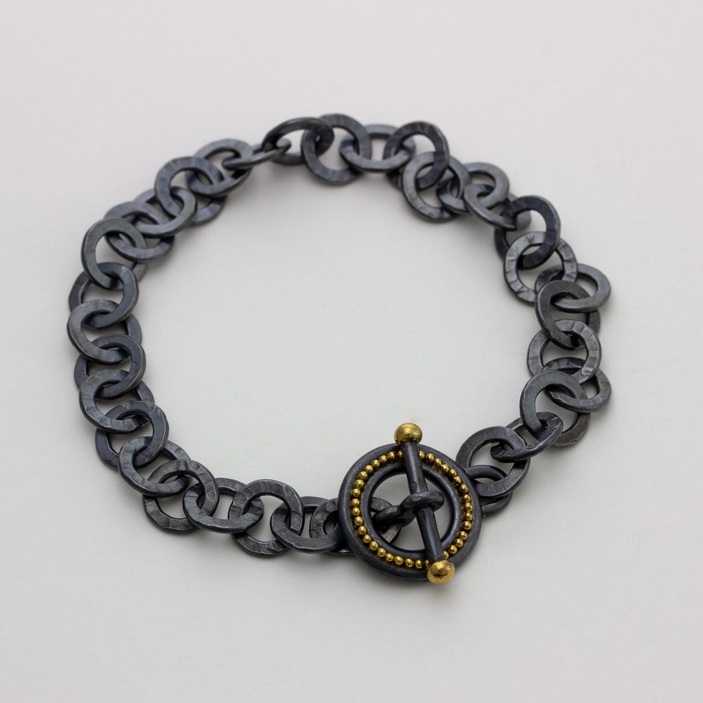 Hammered Chain with 18K Accents