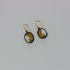 Broken Ice White Sapphire Oval Dangles