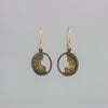 Broken Ice Rhodolite Oval Dangles