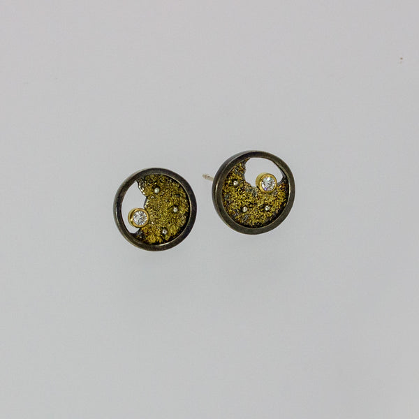 Broken Ice Diamond Studs